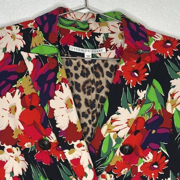 New Veronica Beard Black Floral Miller Dickey Jacket Size 6 - Picture 3 of 15